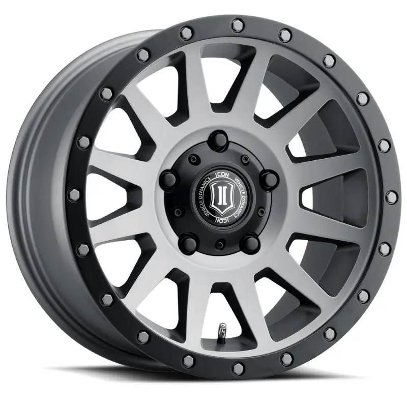 Icon Compression 17X8.5 5X150 25Mm Offset 5.75In Bs 110.1Mm Bore Titanium Wheel 1