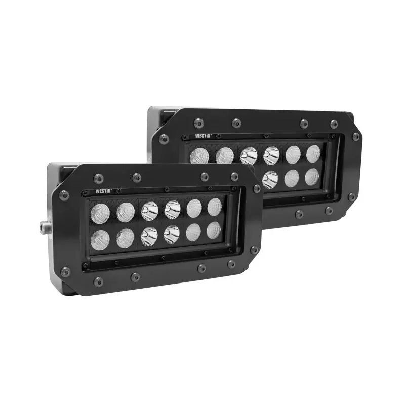 Westin Hdx Flush Mount B-Force Led Light Kit (Set Of 2) W/Wiring Harness - Black 1
