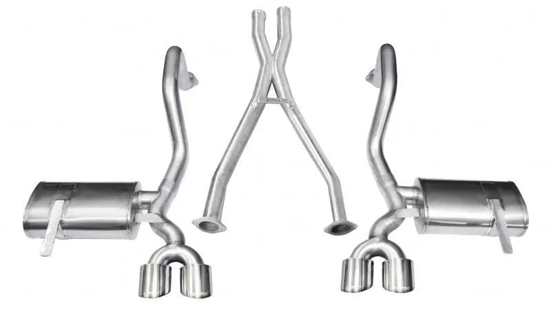 Corsa 97-04 Chevrolet Corvette C5 Z06 5.7L V8 Polished Xtreme Cat-Back + Xo Exhaust 1