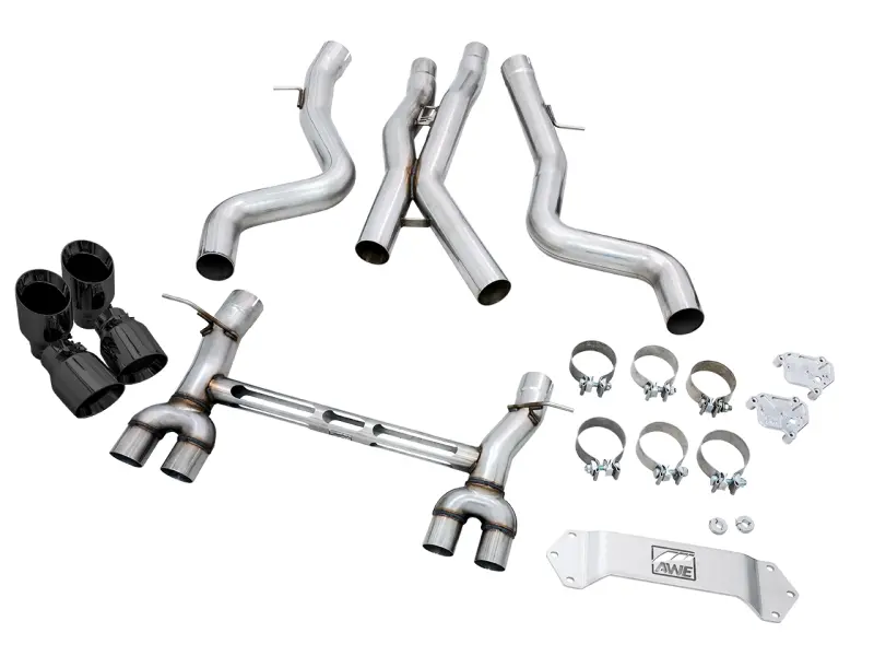 Awe Tuning Bmw F8x M3/M4 Track Edition Catback Exhaust - Diamond Black Tips 1