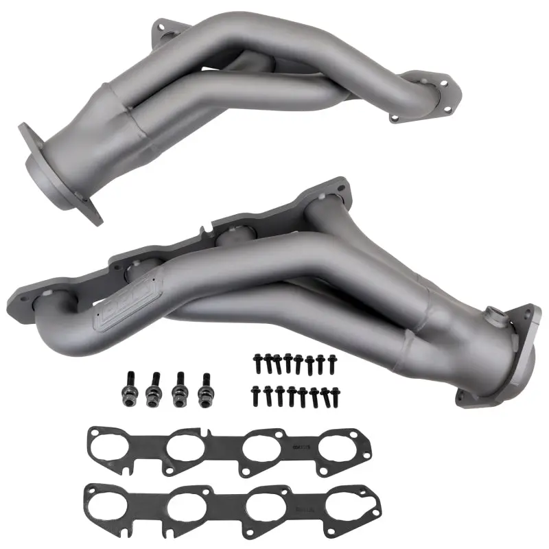 Bbk 11-20 Dodge Challenger Hemi 6.4L Shorty Tuned Length Exhaust Headers - 1-7/8In Titanium Ceramic 1