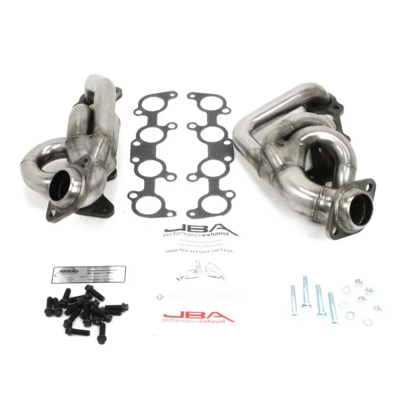 Jba 11-14 Ford F-150 5.0L Coyote 1-5/8In Primary Raw 409Ss Cat4ward Header 1
