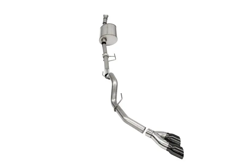 Corsa 2021-2022 Ford F-150 Supercab/6.5In Bed 3.5L V6 Sport Cat-Back Single Side Exit-Black Pvd 1