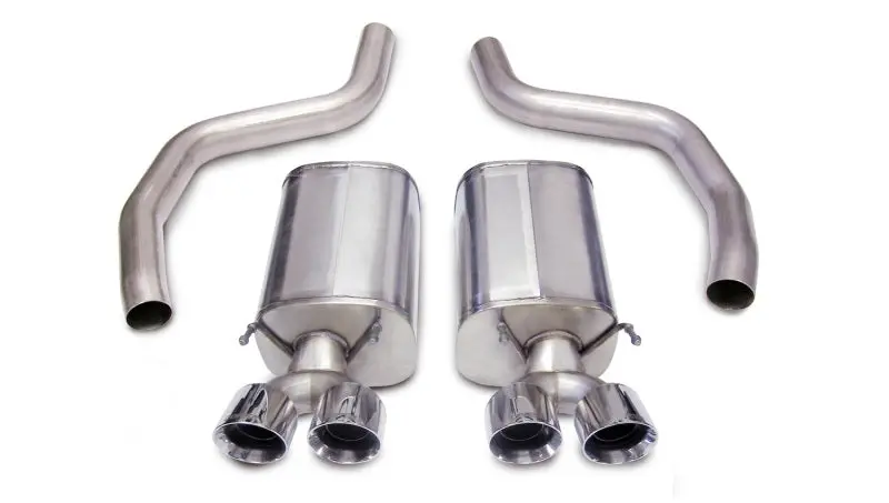 Corsa 06-13 Chevrolet Corvette C6 Z06 7.0L V8 Polished Sport Axle-Back Exhaust 1