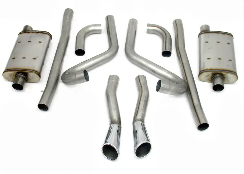 Jba 65-66 Ford Mustang 260-428 409Ss Dual Through Rear Valance Header Back Exhaust 2
