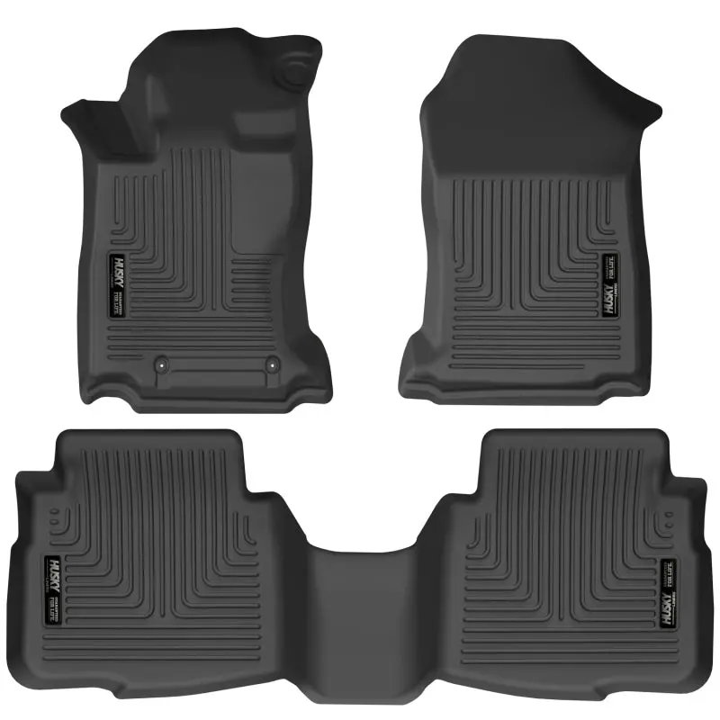 Husky Liners 2020 Subaru Legacy/Outback Weatherbeater Black Front & 2Nd Seat Floor Liners 1