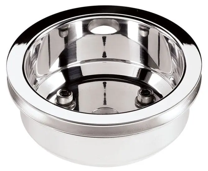 Polished Aluminum Crankshaft Pulley For Enhanced Belt Drive Aesthetics And Function (Bs78210) 1
