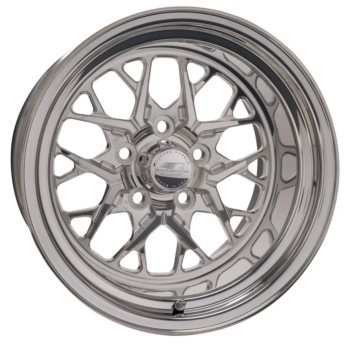 Billet Specialties Rs07514L7355 Forged Aluminum Racing Wheel – 17X7", 5X4.75" Bolt Pattern 1