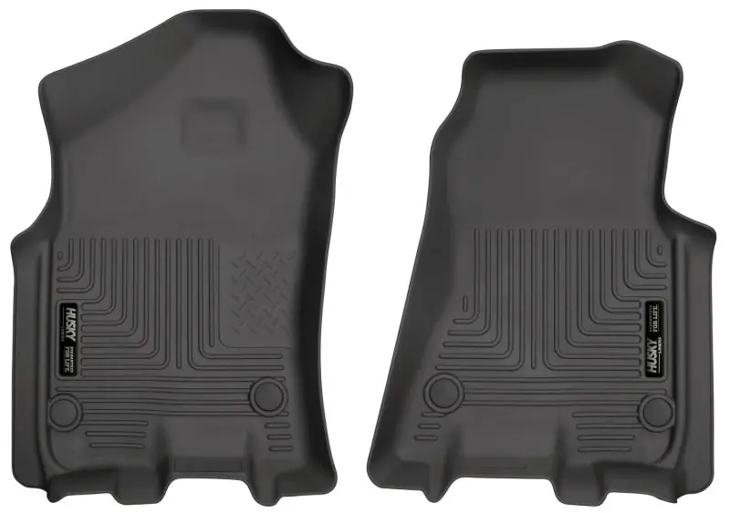 Husky Liners 2019 Ram 1500 Crew Cab Weatherbeater Black Front Row Floor Liners 2