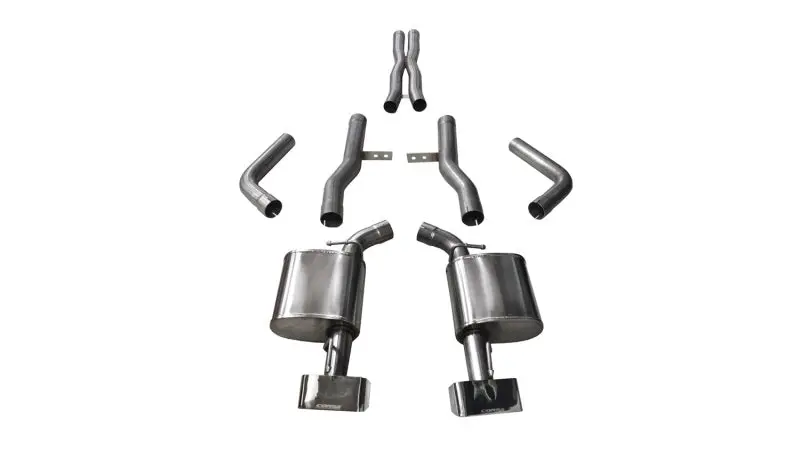 Corsa 15-16 Dodge Challenger Srt / Scat Pack / R/T 6.4L Polished Xtreme Cat-Back Exhaust 1