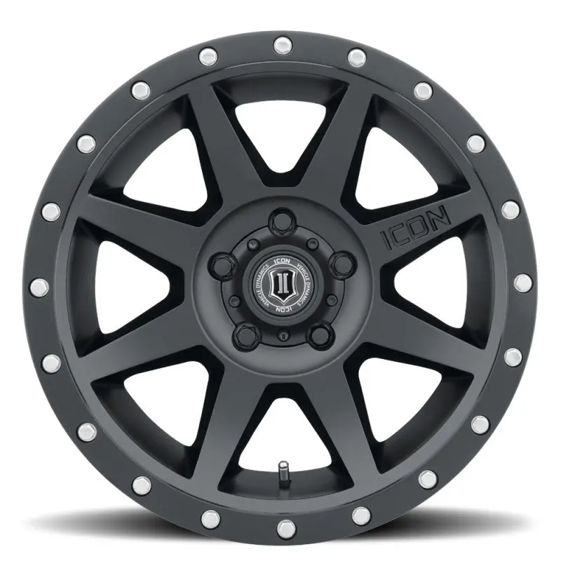 Icon Rebound 17X8.5 5X5.5 0Mm Offset 4.75In Bs Satin Black Wheel 2