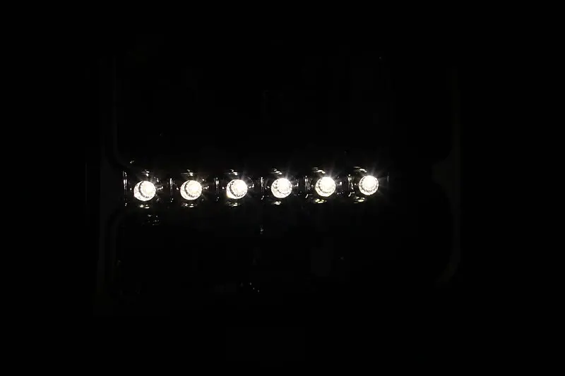 Anzo 2000-2004 Ford Excursion Crystal Headlights Chrome W/ Led 1Pc 2
