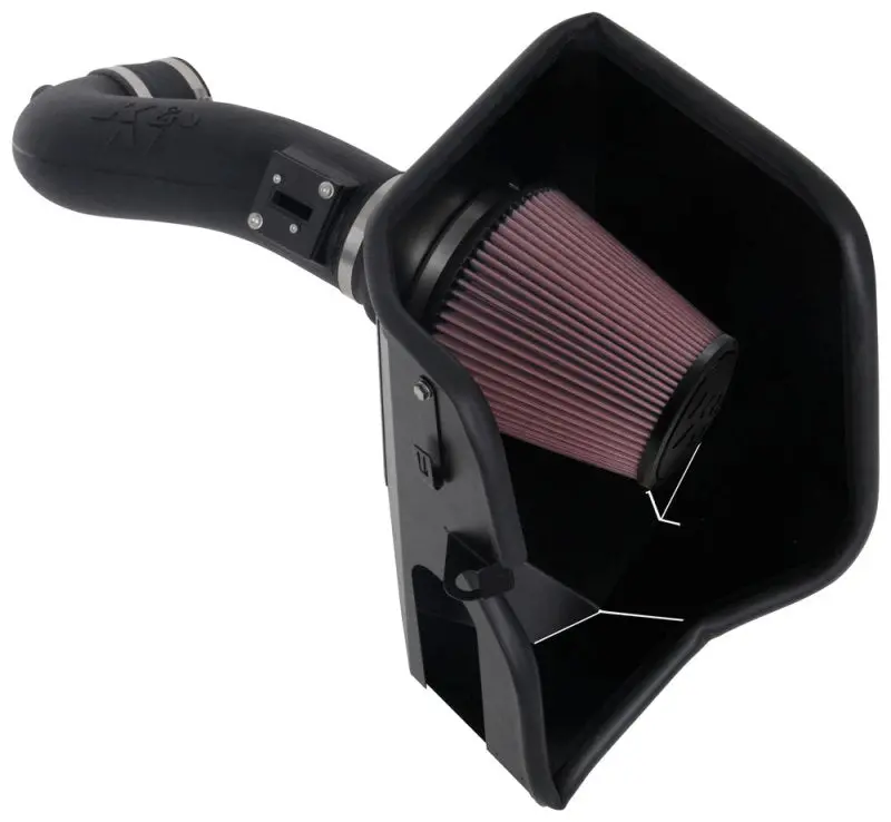 K&N 2019+ Chevrolet 1500 5.3L / 6.2L V8 F/I Aircharger Performance Intake System 1
