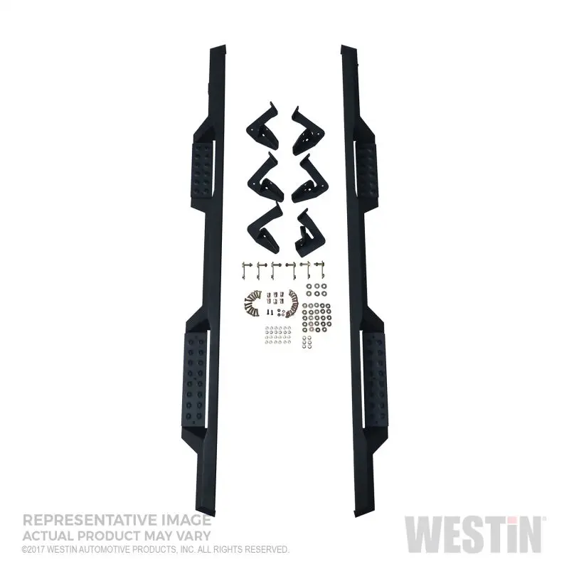 Westin/Hdx 10-17 Toyota 4Runner Trail Edition Drop Nerf Step Bars - Textured Black 1