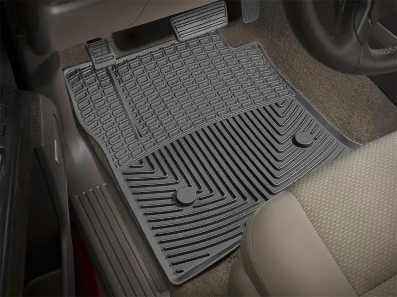 Weathertech 2017+ Ford F-250/F-350/F-450/F550 (Crew Cab & Supercab) Front Rubber Mats - Black 1