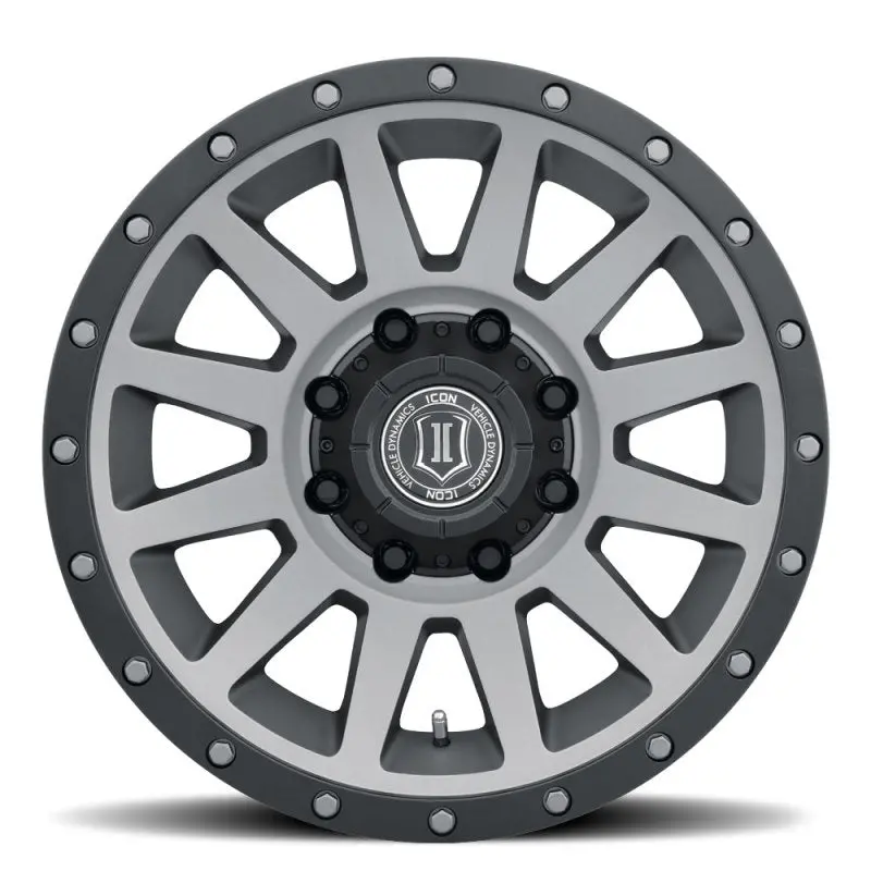 Icon Compression Hd 18X9 8X170 6Mm Offset 5.25In Bs Titanium Wheel 2