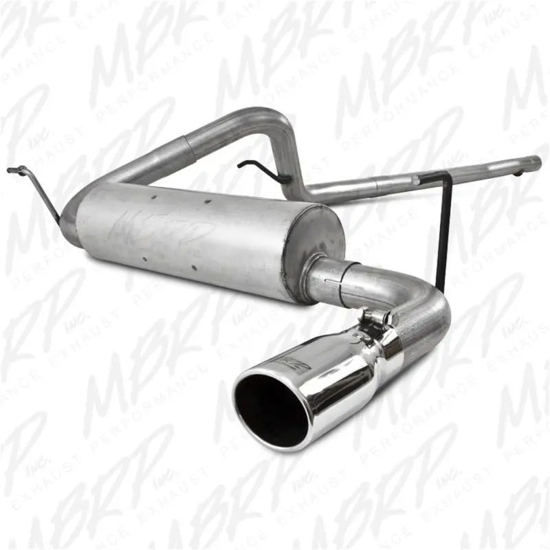 Mbrp 2007-2009 Jeep Wrangler 4Dr 3.8L V6 Cat Back Single 1