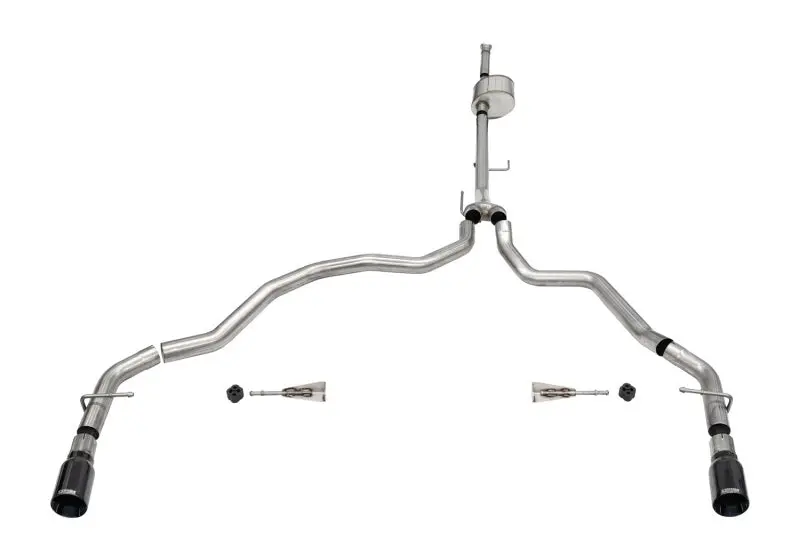 Corsa 2021-2022 Ford F-150 Supercab/6.5In Bed 5.0L V8 Xtreme Cat-Back Dual Rear Exit-Black Pvd 1