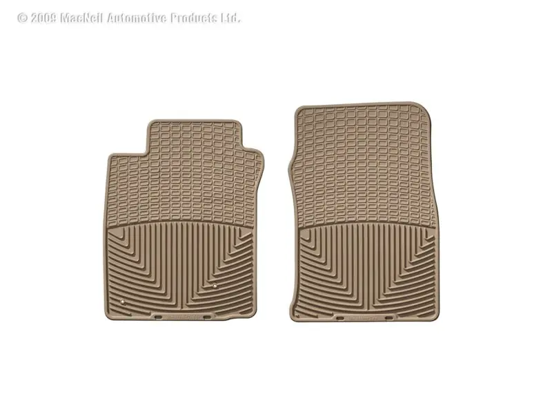 Weathertech 00-05 Hyundai Accent Front Rubber Mats - Tan 2