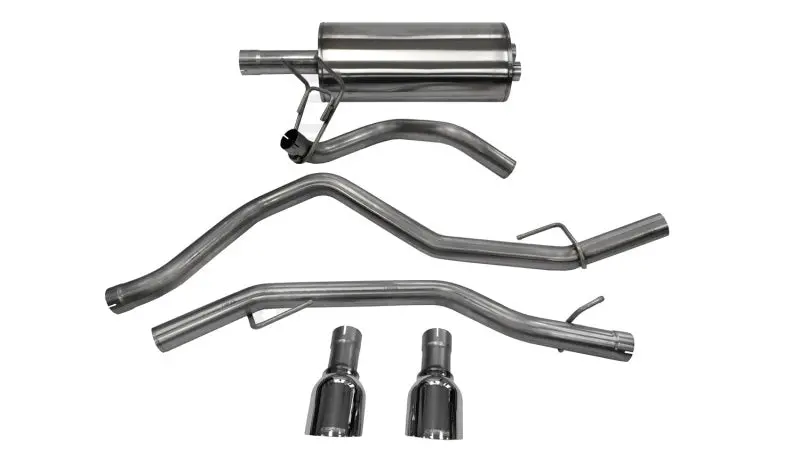 Corsa 09-14 Dodge Ram 1500 4.7L Quad/Crew Cab/Short Bed Polished Dual Exit Cat-Back Exhaust 1