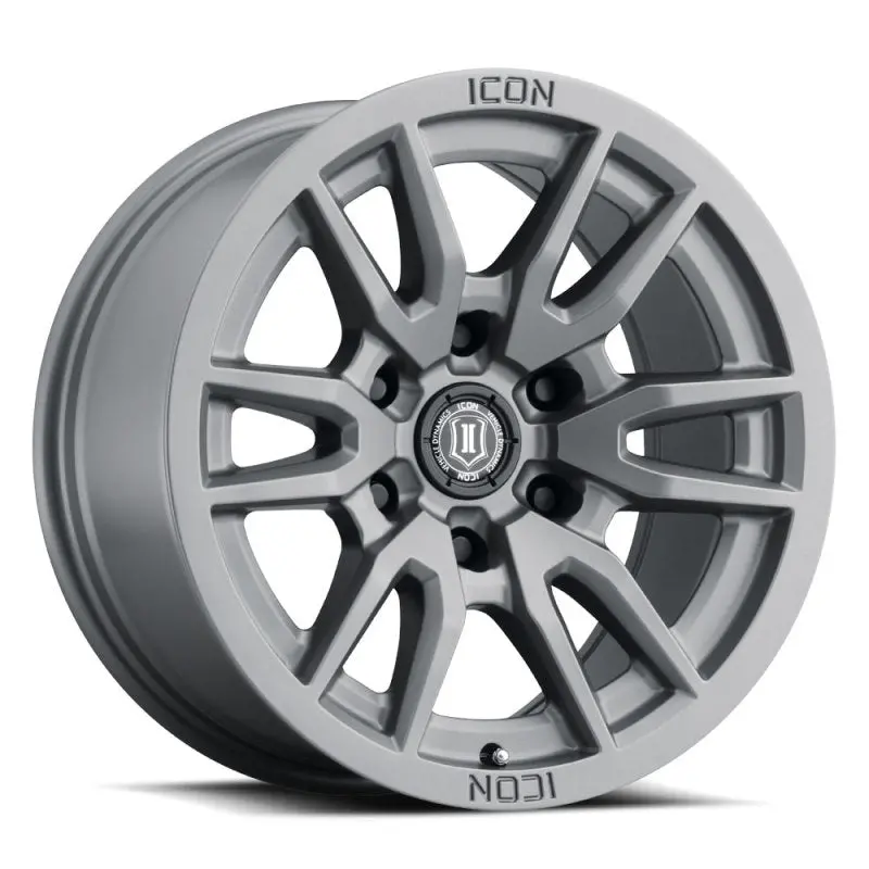 Icon Vector 6 17X8.5 6X135 6Mm Offset 5In Bs 87.1Mm Bore Titanium Wheel 1