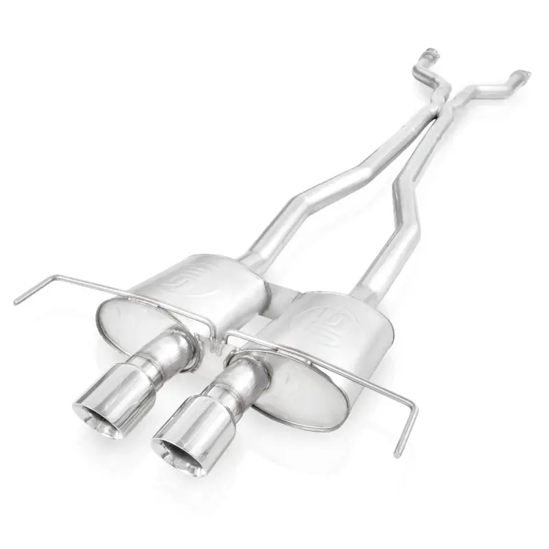 Stainless Works 2009-15 Cadillac Cts-V Coupe 3In Catback System X-Pipe S-Tube Mufflers 4In Tips 1