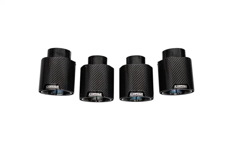 Corsa 20-23 Chevrolet Corvette C8 Rwd 4.5In Carbon Fiber Black Pvd Tip Kit (For Corsa Exhaust Only) 1