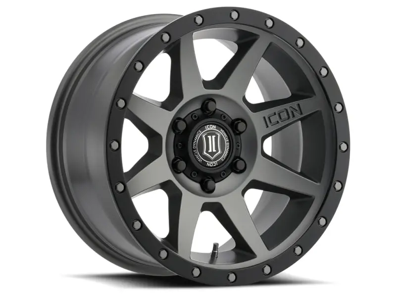 Icon Rebound 18X9 6X5.5 0Mm Offset 5In Bs 106.1Mm Bore Titanium Wheel 1