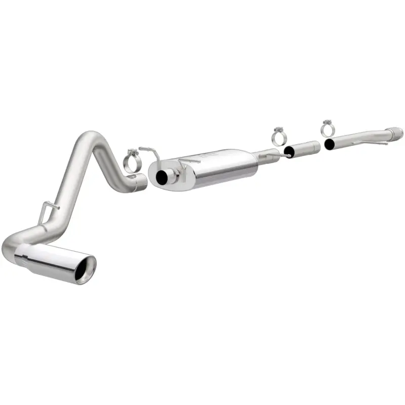 Magnaflow 14 Chevy Silverado V8 5.3L Cc/Ec Cab Single P/S Rear Exit Stainless Cat Back Perf Exhaust 2