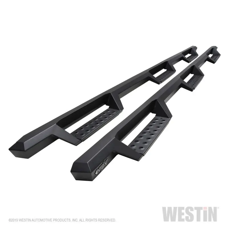 Westin/Hdx 19-20 Ram 2500/3500 Crew Cab (8Ft Bed) Drop Wheel To Wheel Nerf Step Bars - Txt Black 1