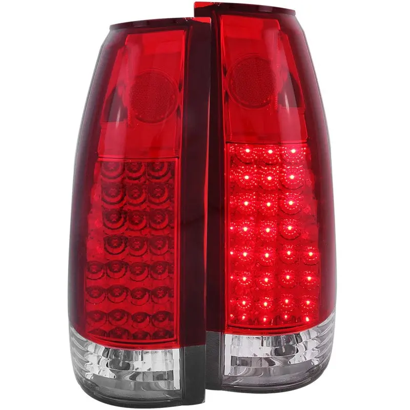 Anzo 1999-2000 Cadillac Escalade Led Taillights Red Clear G2 1