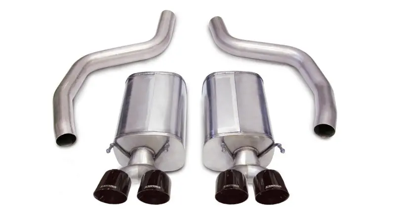 Corsa 06-13 Chevrolet Corvette C6 Z06 7.0L V8 Black Sport Axle-Back Exhaust 1