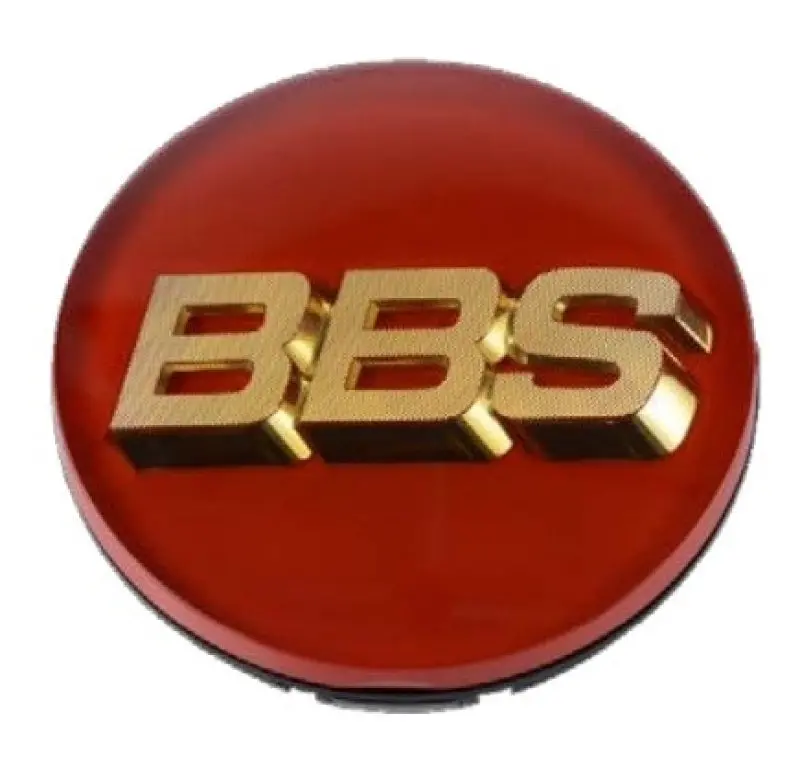 Bbs Center Cap 70.6Mm Red/Gold (3-Tab) (56.24.073) 1