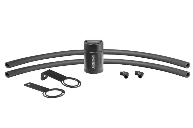 Corsa Performance 5/8In Universal 3 Oz Aluminum Oil Catch Can With Mounting Brackets 1