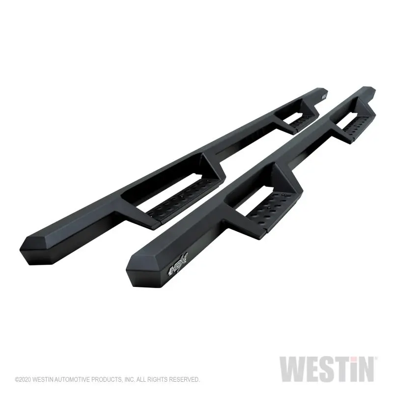Westin 04-13 Chevy Silverado 1500 Crew Cab 2004-2013 Hdx Drop Nerf Step Bars - Textured Black 1