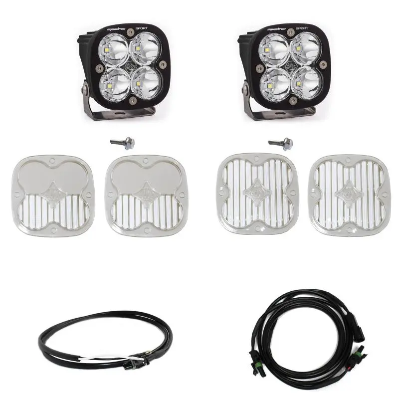 Baja Designs 2021+ Ford Bronco A Piller Light Kit Squadron Sport Spot W/Upfitter 1