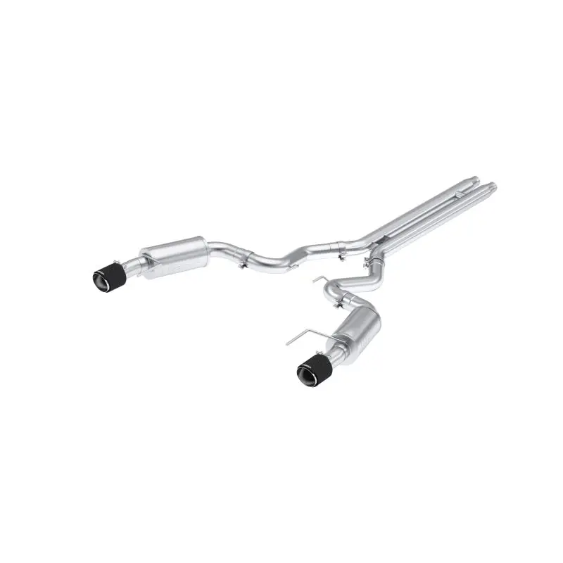 Mbrp 2024 Ford Mustang Gt S650, 5.0L 3Incat-Back Dual Split Rear With Carbon Fiber Tips (Street) 1
