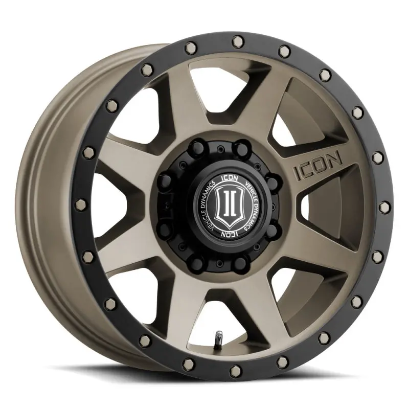 Icon Rebound Hd 18X9 8X170 6Mm Offset 5.25In Bs 125Mm Bore Bronze Wheel 1