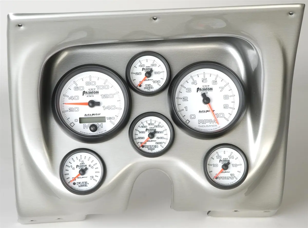 Classic Thunder Road Gauge Panel With Autometer Instruments – Part 410671112 1
