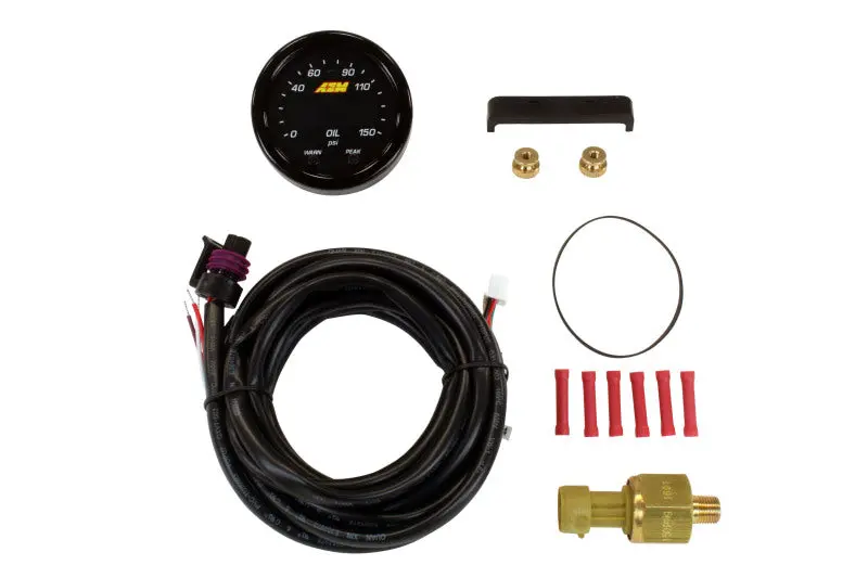 Aem X-Series 0-150 Oil Pressure Gauge Kit 1