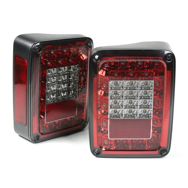 Rugged Ridge Led Tail Light Set Smoke 07-18 Jeep Wrangler 1