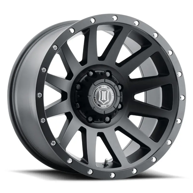 Icon Compression 20X10 8X6.5 -19Mm Offset 4.75In Bs 121.4Mm Bore Satin Black Wheel 1