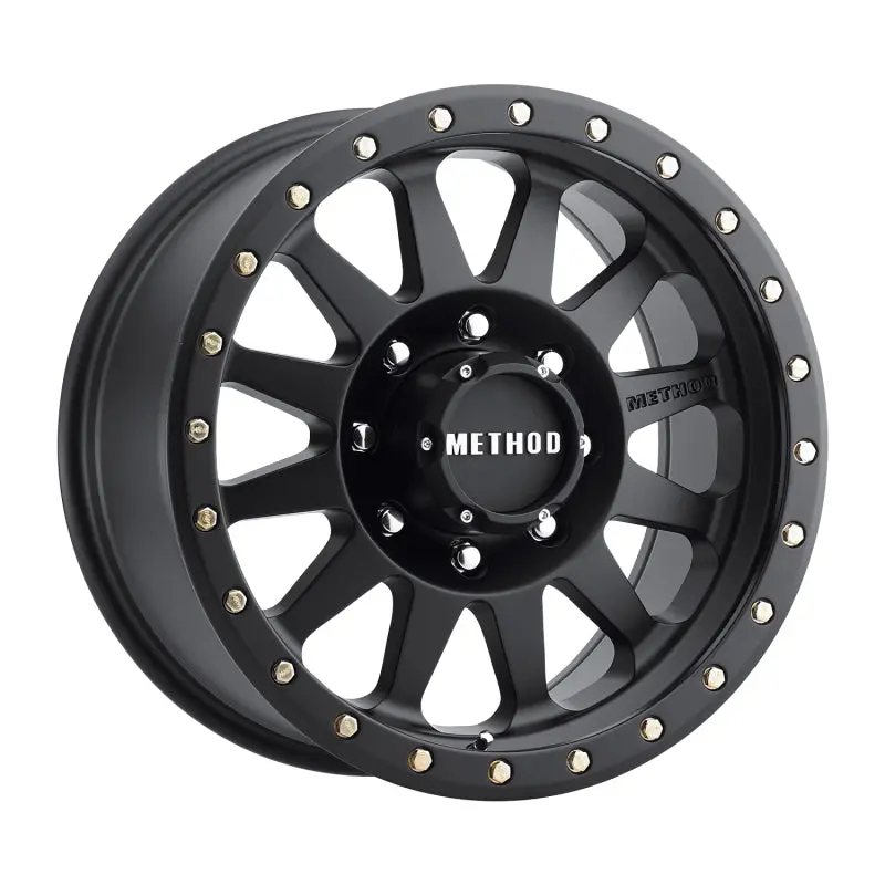 Method Mr304 Double Standard 16X8 0Mm Offset 8X6.5 130.81Mm Cb Matte Black Wheel 1