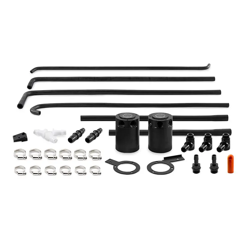 Mishimoto 08-14 Subaru Wrx Baffled Oil Catch Can Kit - Black 1