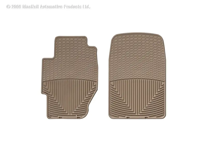 Weathertech 03 Honda Civic Hybrid Front Rubber Mats - Tan 1
