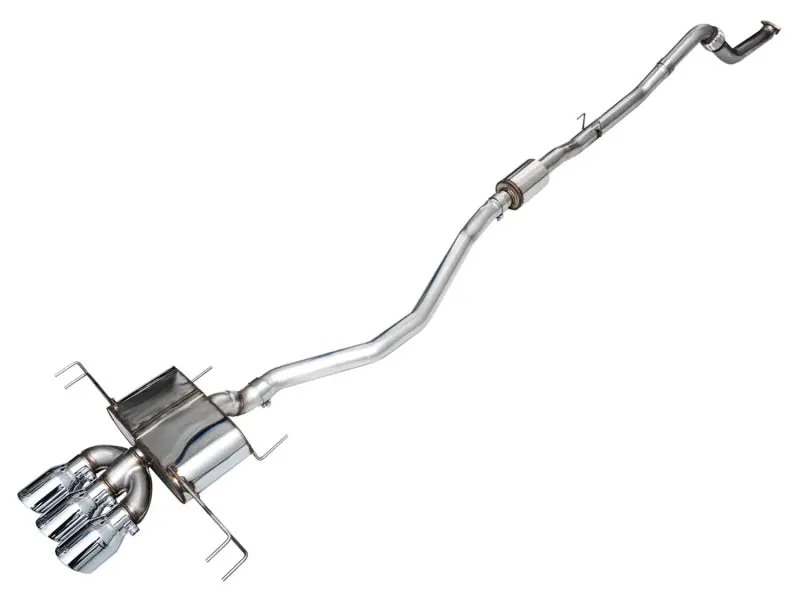 Awe Tuning 2023 Honda Civic Type R Fl5 Touring Edition Exhaust W/ Triple Chrome Silver Tips 1