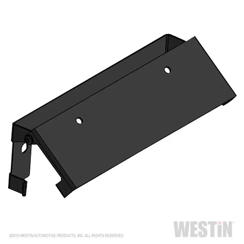 Westin Winch Mount License Plate Re-Locator - Black 1