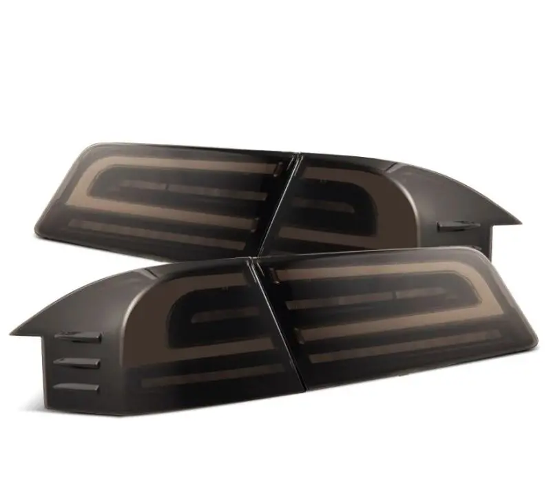 Alpharex 12-21 Tesla Model S Luxx-Series Led Tail Lights - Black 1