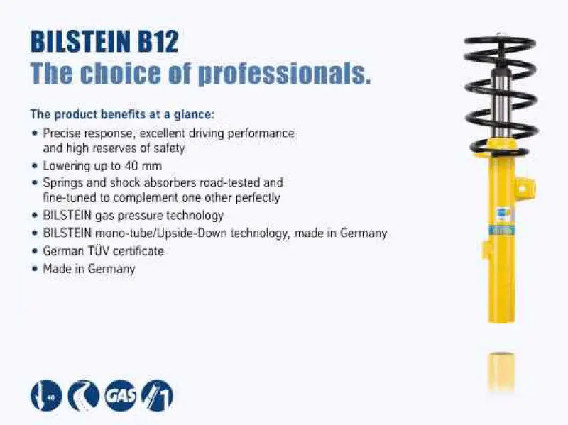 Bilstein B12 2009 Audi A4 Base Front And Rear Suspension Kit 1