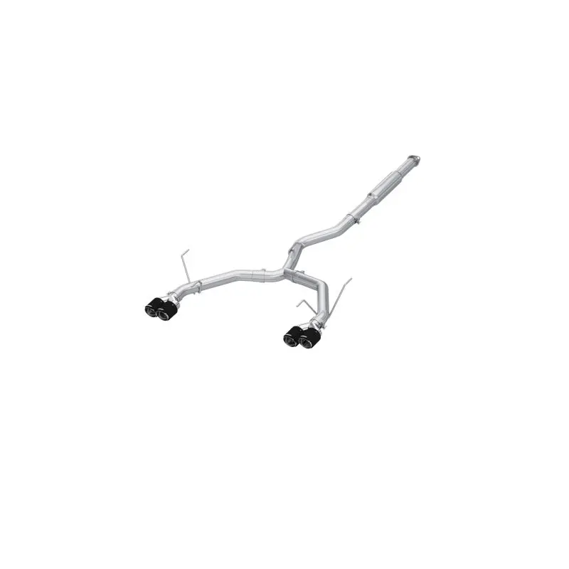 Mbrp 2022+ Subaru Wrx 3In Cat-Back Dual Split Rear Quad Carbon Fiber Tips Race Profile Exhaust 1